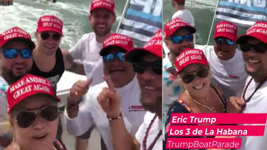 hijo de trump compartio bote con los 3 de la habana en miami