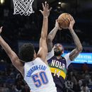 Pelicans resisten y superan por 103-100 al Thunder