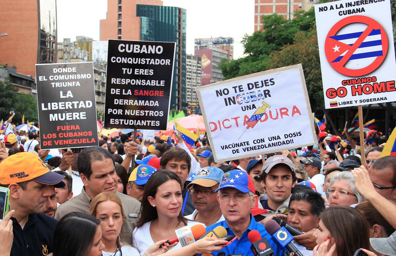'Yo repudio toda la campaña nazi fascista que desarrolla esta derecha troglodita contra el pueblo cubano', afirma.