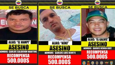 venezuela: ofrecen recompensa para capturar lideres de banda