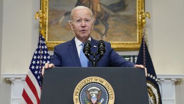 El presidente estadounidense Joe Biden en la Casa Blanca en Washington, el 17 de marzo de 2023. (Foto AP /Evan Vucci)