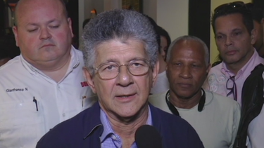 presidente de la asamblea nacional de venezuela, henry ramos allup, esta de visita en miami