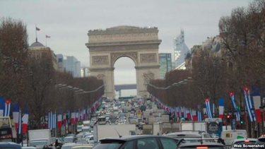 castro en paris, bienvenida el lunes bajo el arco de triunfo