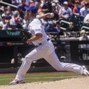 Max Scherzer de los Mets de Nueva York lanza ante los Filis de Filadelfia, el jueves 1 de junio de 2023, en Nueva York. (AP Foto/Bebeto Matthews)