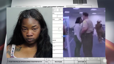 un policia de miami-dade fue despedido luego de golpear a una mujer en la cara en el aeropuerto internacional de miami