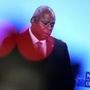 El secretario de Defensa de Estados Unidos, Lloyd Austin, durante una conferencia de prensa en el marco de una reunión de la OTAN, en su sede de Bruselas, el jueves 12 de octubre de 2023. (AP Foto/Virginia Mayo)