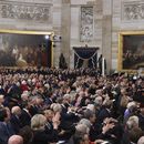 El presidente Donald Trump habla en la 60ma investidura presidencial de Estados Unidos, en la Rotonda del Capitolio federal, el lunes 20 de enero de 2025, en Washington. (Kevin Lamarque/Foto compartida vía AP)