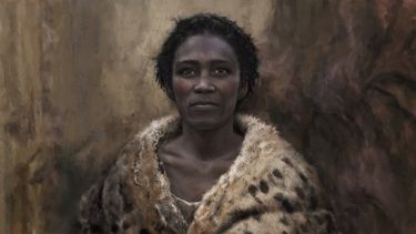 Esta imagen proporcionada por el Instituto Max Planck de Antropología Evolutiva muestra una ilustración artística de un antiguo ser humano al que los científicos llaman Zlatý kůň, cuyo cráneo fue encontrado en la República Checa. (Tom Björklund/Instituto Max Planck de Antropología Evolutiva vía AP)