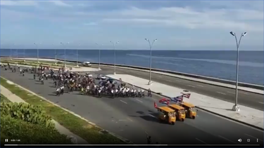 ya no tienen pueblo: un video desnuda el supuesto exito de la caravana de la ujc en apoyo al regimen