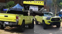 viral: circula en la habana lujosa toyota tacoma con chapa de carolina del norte