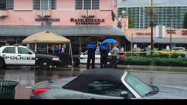 video explicito: la policia abatio a un presunto ladron en miami beach