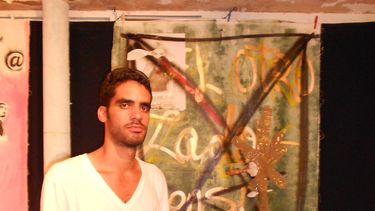 El grafitero Danilo Maldonado, conocido como El Sexto.