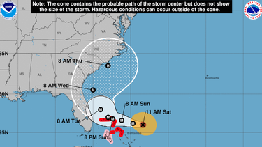 huracan dorian podria girar ligeramente al norte y evadir florida