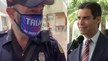 alcalde francis suarez califica de inapropiada la accion del policia que uso mascara en apoyo a trump