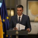 El presidente del gobierno español, Pedro Sánchez, durante una conferencia de prensa en la embajada de España en Beijing, el 31 de marzo de 2023. (Foto AP/Ng Han Guan)