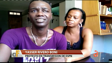 liberado yasser rivero el joven que grito ¡abajo fidel! frente a las camaras de espn