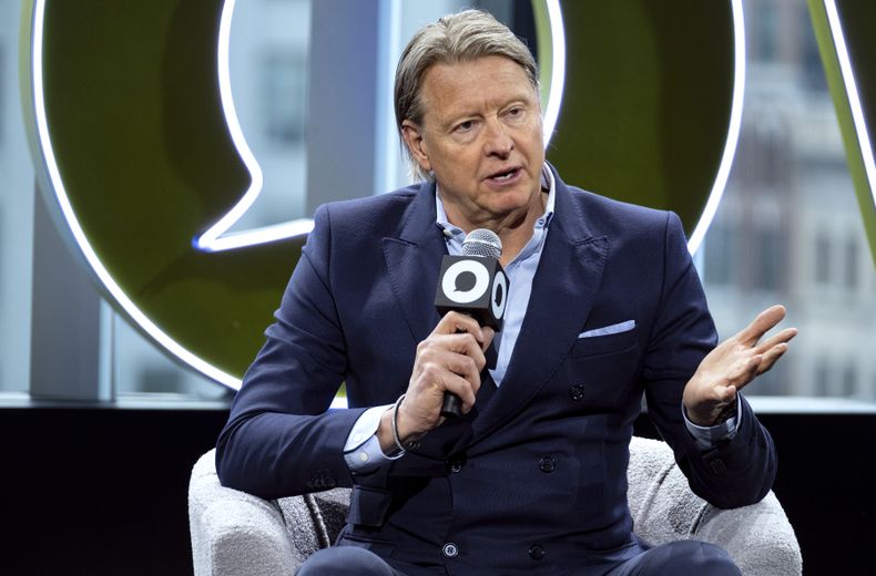 ARCHIVO - Hans Vestberg, CEO de Verizon, se dirige a la audiencia de la conferencia Global Citizen Now, el miércoles 1 de mayo de 2024, en Nueva York. (AP Foto/Craig Ruttle)