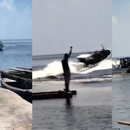 ¡ESCAPADA DESDE PINAR DEL RÍO! VIDEO capta a cubanos saltando al mar para abordar una lancha