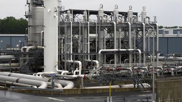 La planta de gas natural licuado GNL Cove Point de Dominion Energy en Lusby, Maryland, el 12 de junio de 2014. (Foto AP/Cliff Owen, archivo)