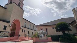 La iglesia Our Lady of Sorrows en McAllen, Texas, el 29 de junio del 2026. (AP foto/Valerie Gonzalez)
