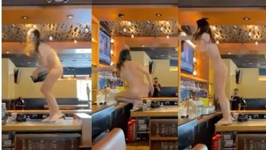 florida: mujer desnuda destroza dos restaurantes