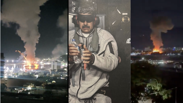 ? la primera imagen de nicolas maduro esposado: trump difunde foto y afirma que fue capturado