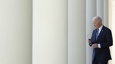 El presidente Joe Biden antes de pronunciar un discurso en la Casa Blanca, el jueves 7 de noviembre de 2024, en Washington. (AP Foto/Mark Schiefelbein)