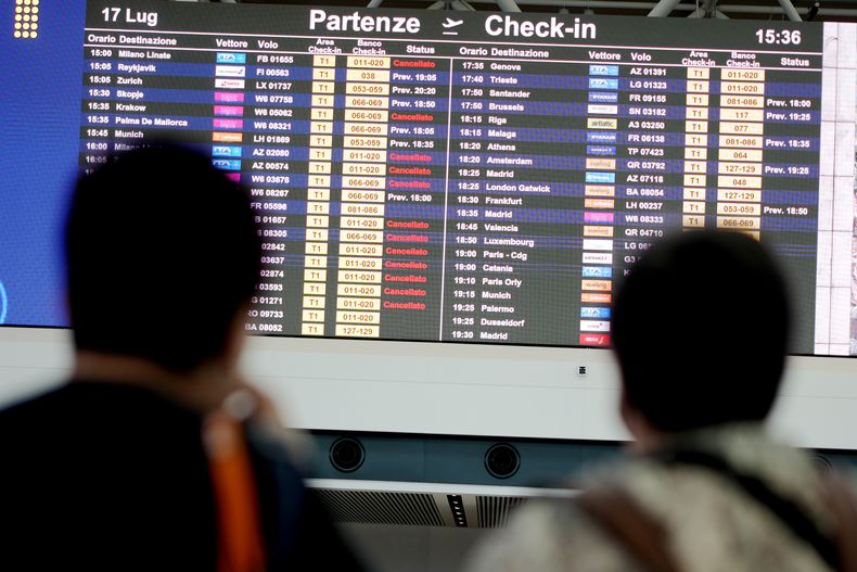 EUR-GEN ITALIA-AEROPUERTOS HUELGA