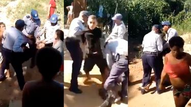 graban el violento arresto al que fueron sometidos los los tres cubanos que intentaron llegar a eeuu en bicicleta acuatica, tras ser repatriado