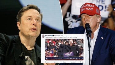 Elon Musk expresó su apoyo a Donald Trump para las elecciones en EEUU y lo calificó como el mártir vivo