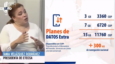 presidenta de etecsa justifica aumento de tarifas: es una necesidad inyectar divisas