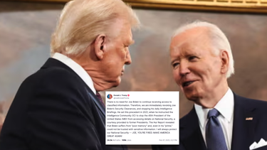 trump despide a biden y le  retira acceso a informacion clasificada, aplicando el mismo criterio de 2021