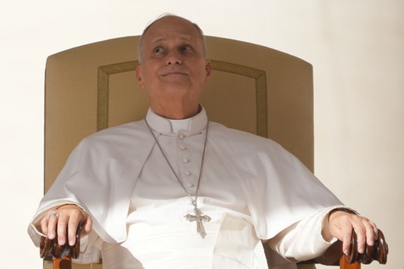 El papa Leo XIV durante su audiencia semana en la Plaza de San Pedro del Vaticano, el miércoles 21 de octubre de 2026. (AP Foto/Gregorio Borgia)