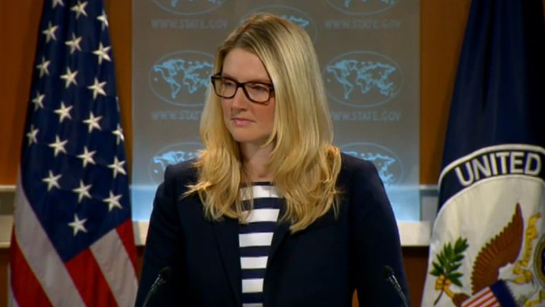 La vocera del Departamento de Estado, Marie Harf.