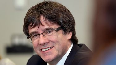 El separatista catalán Carles Puigdemont en Berlín, Alemania, el 18 de abril del 2018. (AP foto/Michael Sohn)