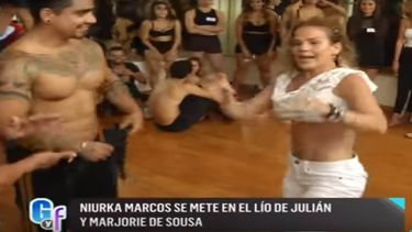 niurka marcos le dice a julian gil que deje de estar llorando