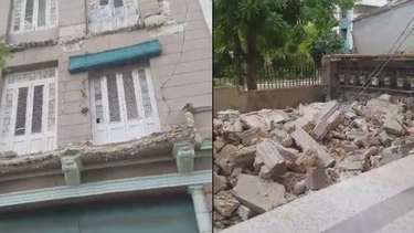 se desploman dos balcones de un edificio en el vedado, la habana