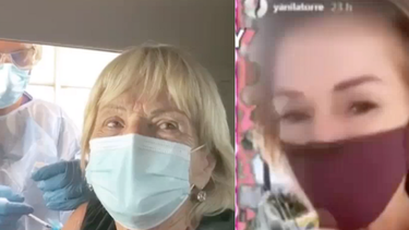 conocida presentadora de argentina trajo a su mama a vacunarse a miami mientras miles esperan aun por la vacuna