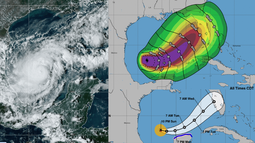 el huracan milton se fortalece mientras avanza hacia la bahia de tampa. miami en alerta total