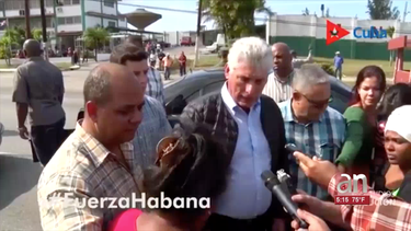 regimen llama fake news a video donde diaz canel sale corriendo de un barrio de regla por abucheos