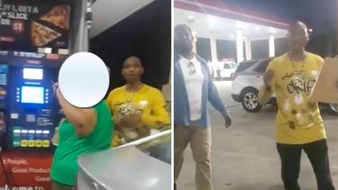 hombre ataca a una mujer afuera de una gasolinera en lauderdale lakes