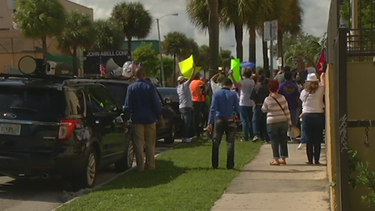 exiliados cubanos protestan frente al consulado de nicaragua
