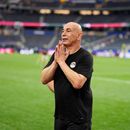 El seleccionador de Egipto Hossam Hassan tras la victoria ante Australia en una tanda de penales por los 16vos de final del Mundial, el viernes 3 de julio de 2026, en Arlington, Texas. (AP Foto/Tony Gutiérrez)