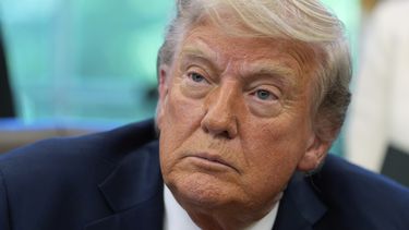 El presidente Donald Trump en la Oficina Oval en la Casa Blanca en Washington el 23 de abril del 2025. (AP foto/Alex Brandon)