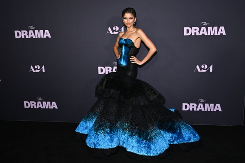 Zendaya asiste a una proyección especial de The Drama en el cine Regal Union Square el jueves 2 de abril de 2026 en Nueva York. (Foto Evan Agostini/Invision/AP)