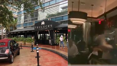 brutal pelea dentro de un lujoso restaurante en brickell deja miles de dolares en perdidas