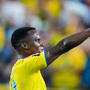 Jhon Arias, de Colombia, festeja su gol ante Ghana en los dieciseisavos de final de la Copa del Mundo, el viernes 3 de julio de 2026 (AP Foto/Charlie Riedel)