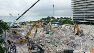 cerca de concluir recuperacion de restos en el champlain tower