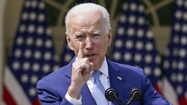 El presidente Joe Biden en un evento en la Casa Blanca en Washington el 8 de abril de 2021. . (Foto AP /Andrew Harnik)