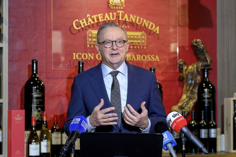 El primer ministro australiano Anthony Albanese en Sydney, el 11 de julio del 2025. (Steven Markham/AAP Image via AP)